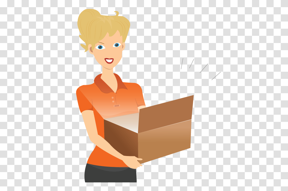 Open Tea Box Sitting, Package Delivery, Carton, Cardboard, Toy Transparent Png