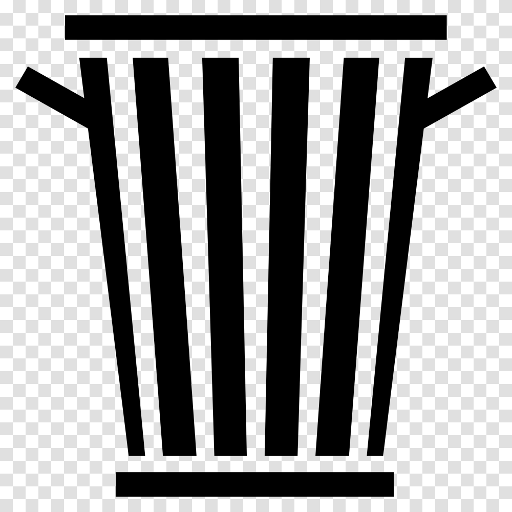 Open Trash Can Clip Art Waste And Recycle Open Trash Can, Gray Transparent Png
