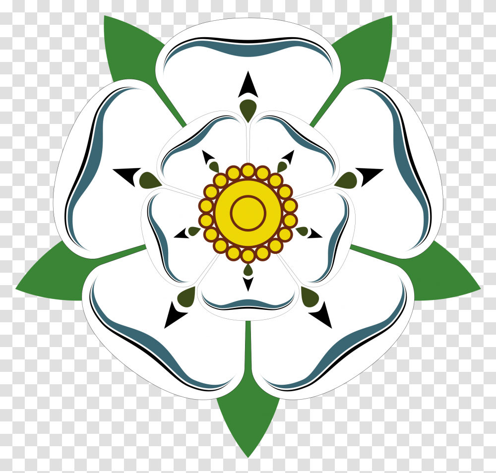 Open War Of The Roses Rose, Pattern, Ornament, Snowflake Transparent Png