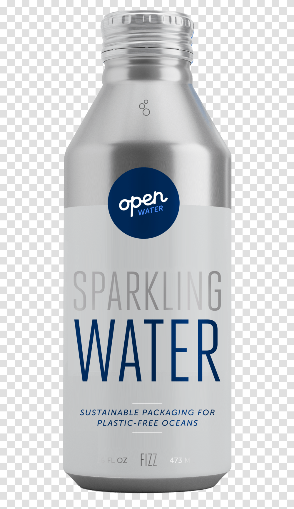 Open Water Sparkling Water In Aluminum Bottle Open Water Canned Water, Aluminium, Tin, Shaker Transparent Png
