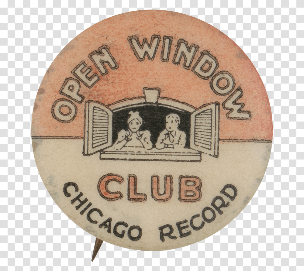 Open Window Club Club Button Museum Emblem, Logo, Trademark, Badge Transparent Png