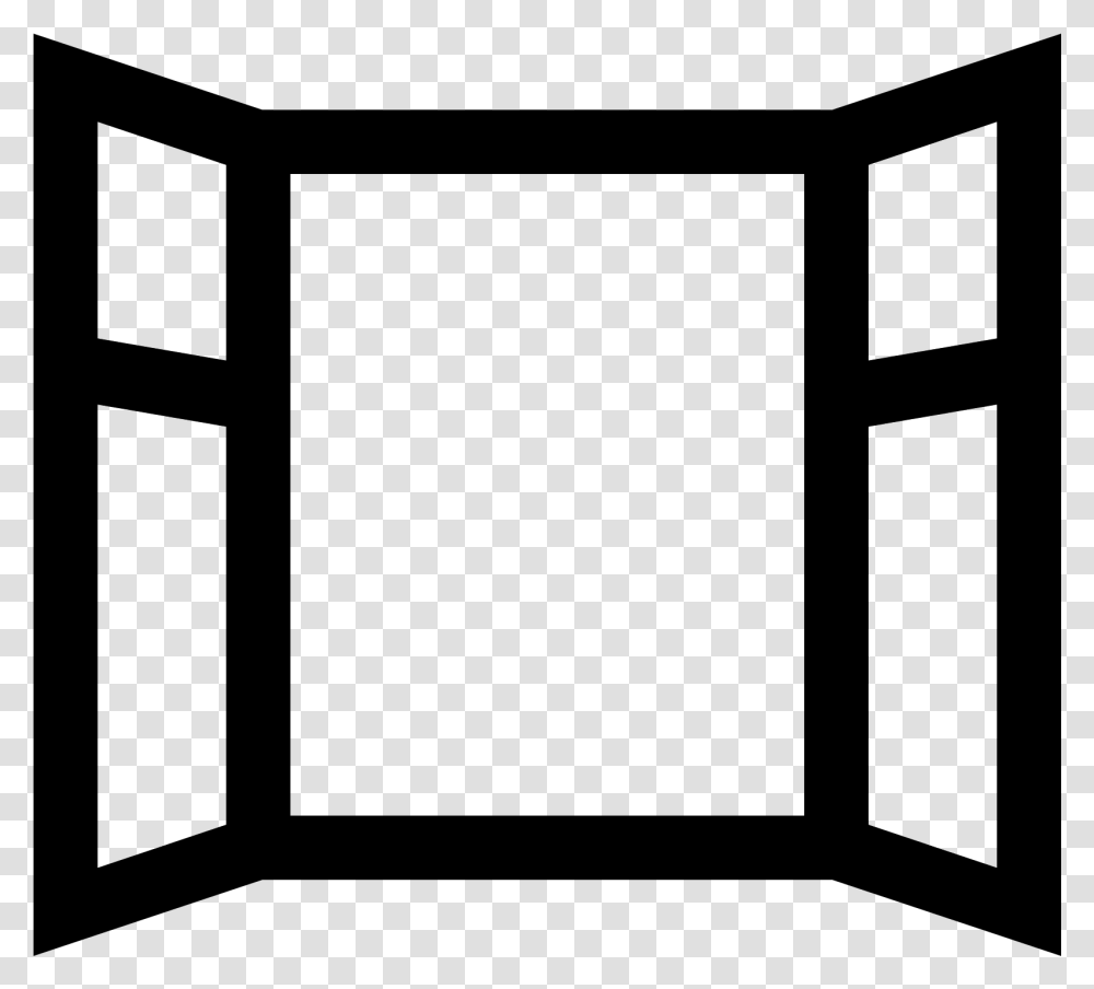 Open Window Icon Window Clipart Black And White Window Clip Art, Gray, World Of Warcraft Transparent Png