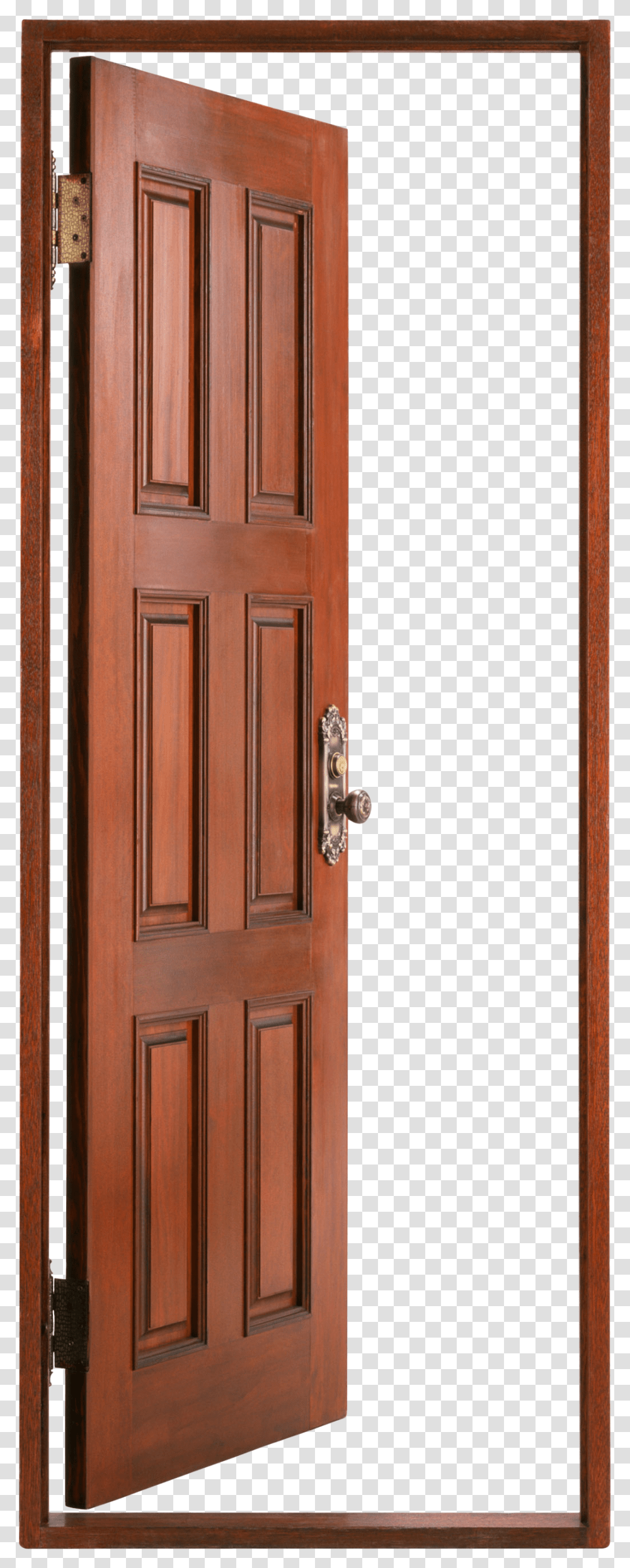 Open Wood Door, Folding Door, French Door Transparent Png