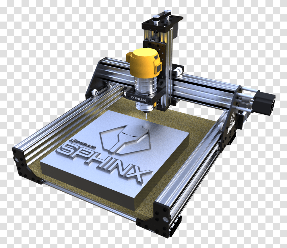 Openbuilds Sphinx 55 Milling Machine, Tool, Clamp Transparent Png