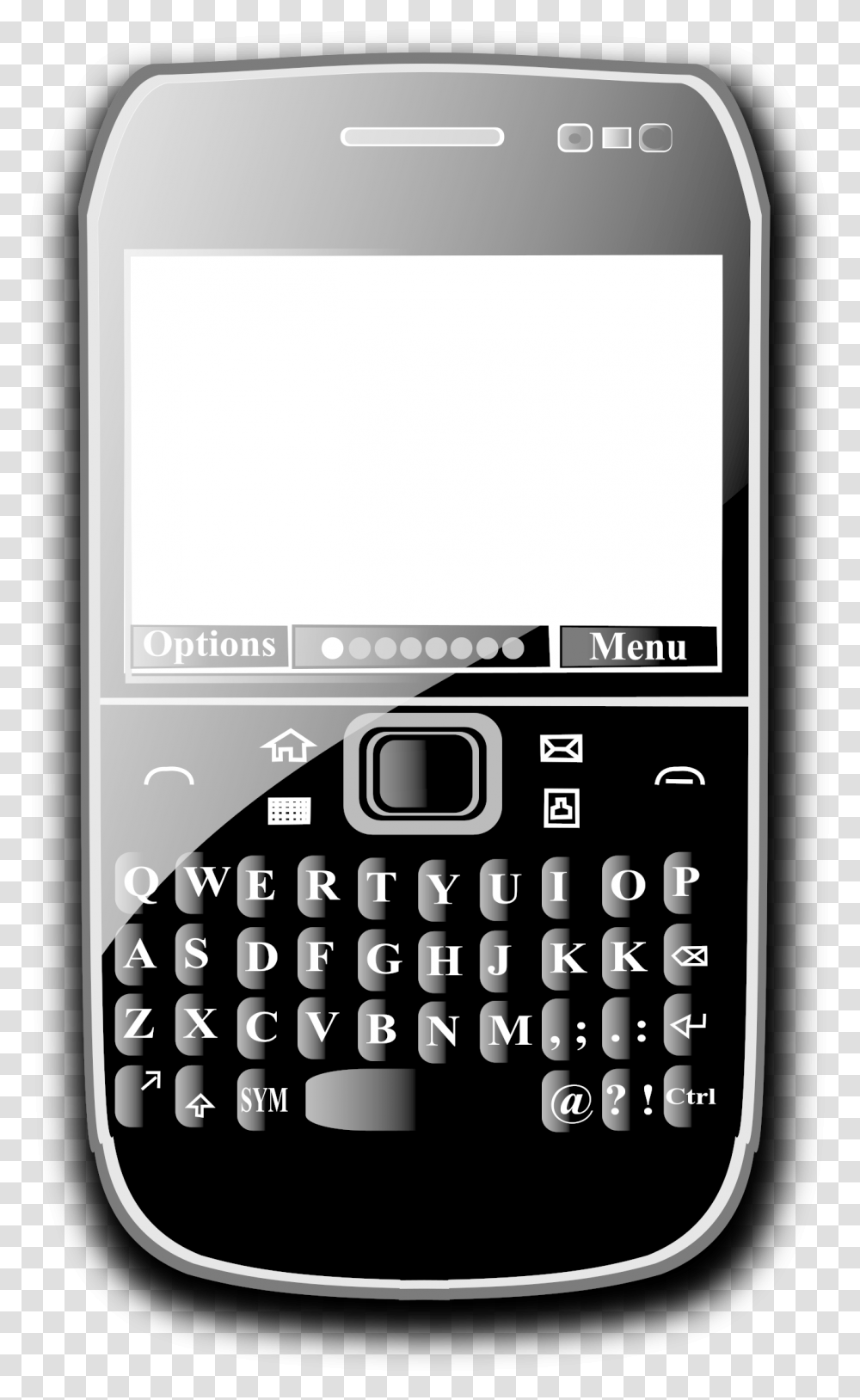 Openclipart On Mobile Phone Clip Arts Blackberry, Electronics, Cell Phone, Texting, Hand-Held Computer Transparent Png