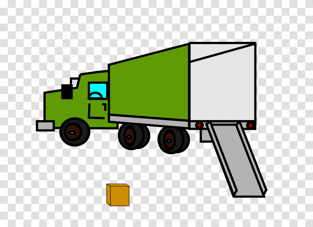Opened Empty Moving Truck Icons, Trailer Truck, Vehicle, Transportation, Road Transparent Png