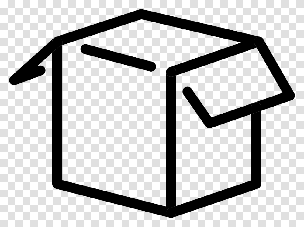 Opened White Box White Box Icon, Mailbox, Letterbox, Carton, Cardboard Transparent Png