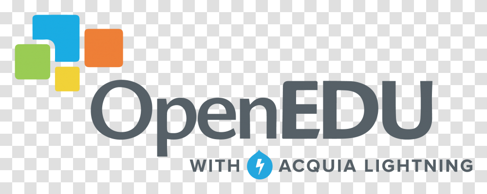 Openedu Powered By Acquia Lightning Drupalorg Open Edu Logo, Text, Alphabet, Symbol, Word Transparent Png