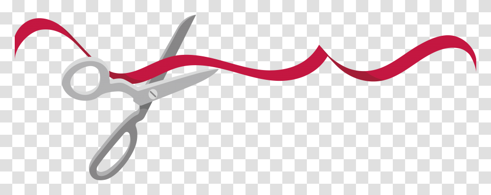 Opening Ceremony Ribbon, Scissors, Blade, Weapon, Label Transparent Png