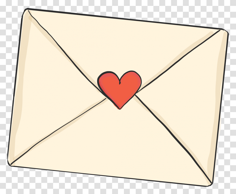 Opening Heart Envelope Gif, Bow, Mail, Airmail Transparent Png