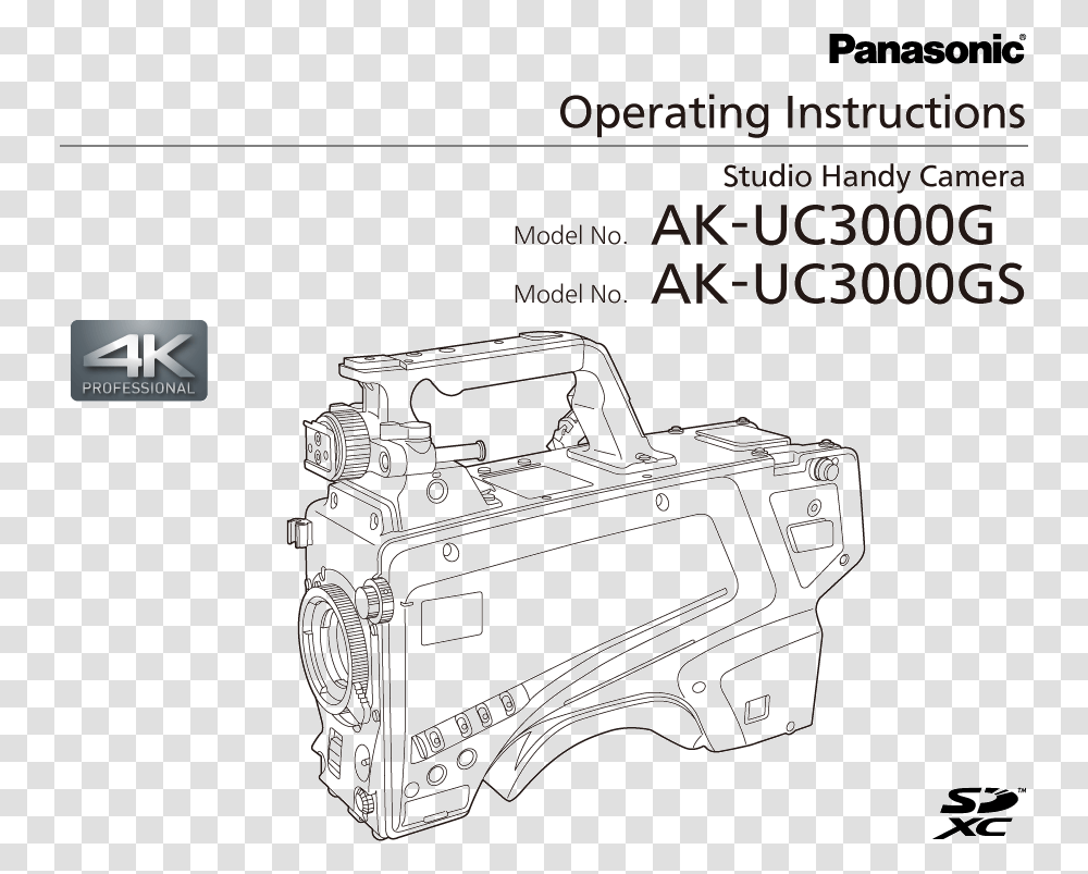 Operating Instructions Ak Uc3000gak Uc3000gs Line Art, Camera, Electronics, Machine, Transportation Transparent Png