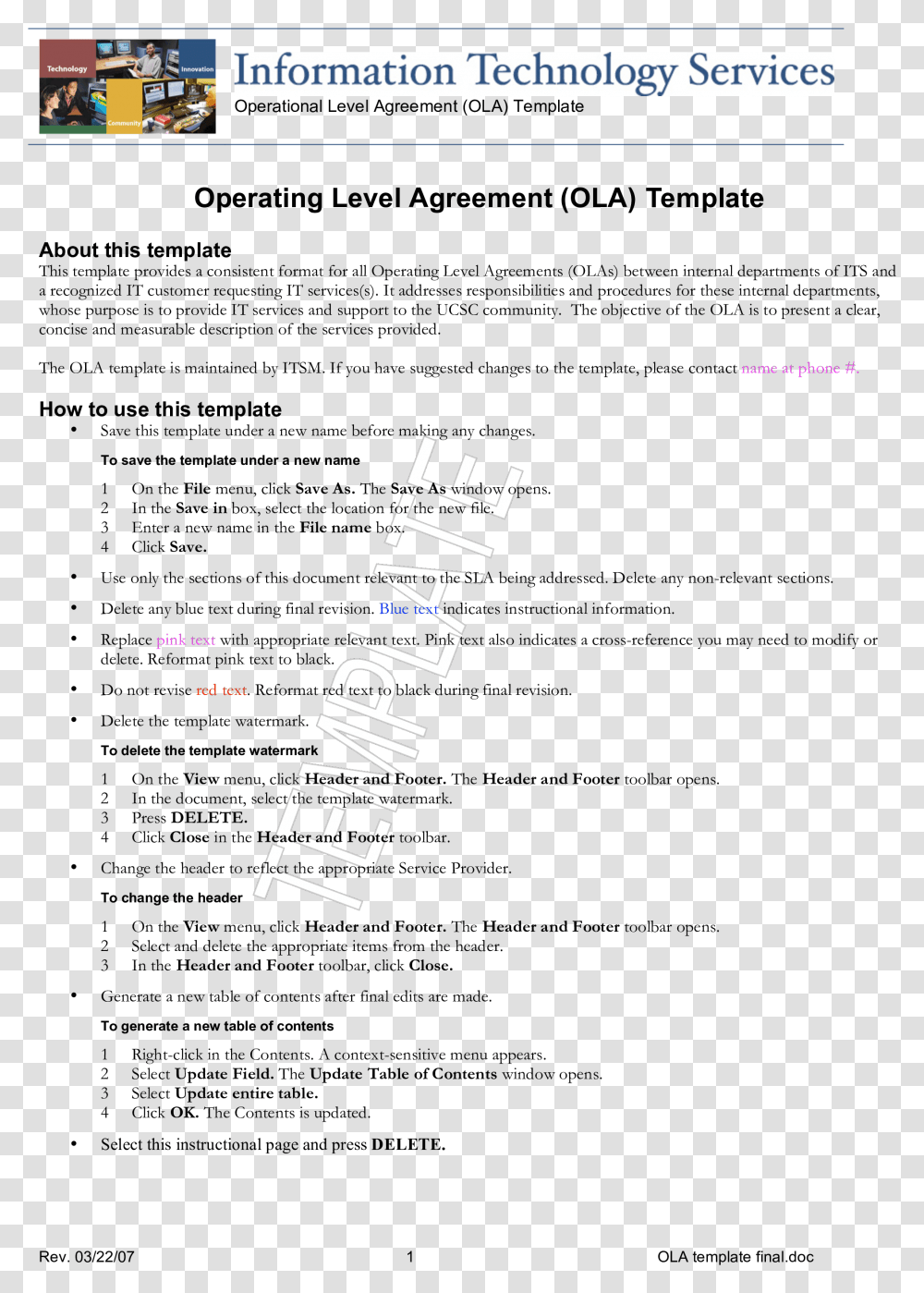Operating Level Agreement Main Image Internal Service Level Agreement Template, Paper, Musical Instrument Transparent Png