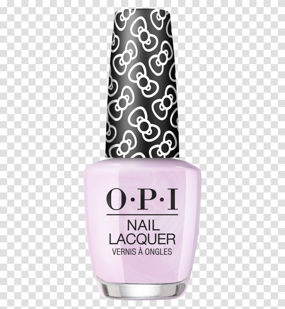 Opi Nail Polish Let's Be Friends Hello Kitty 2019 Gold Glitter Nail Polish Opi, Cosmetics, Bottle, Face Makeup, Girl Transparent Png