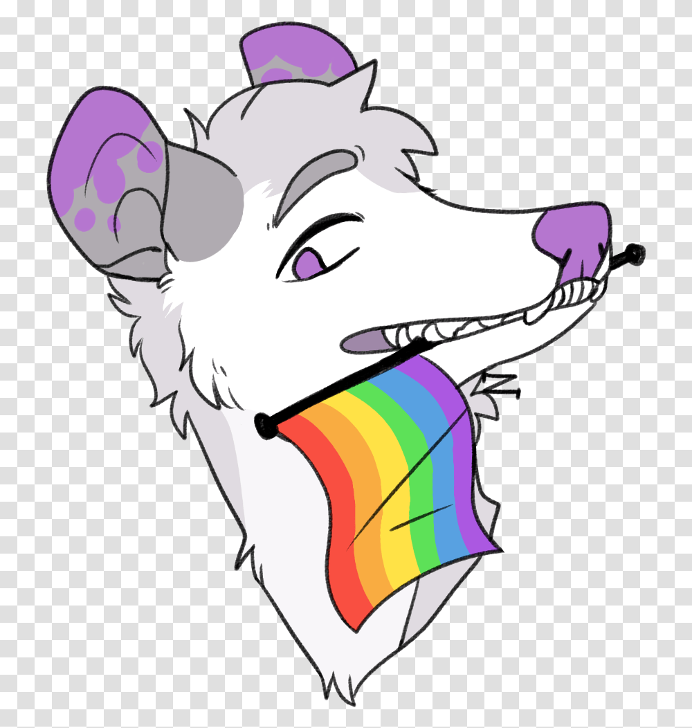 Opossums Can Be Gay Zachriel Clipart Download Cartoon, Apparel, Party Hat, Person Transparent Png