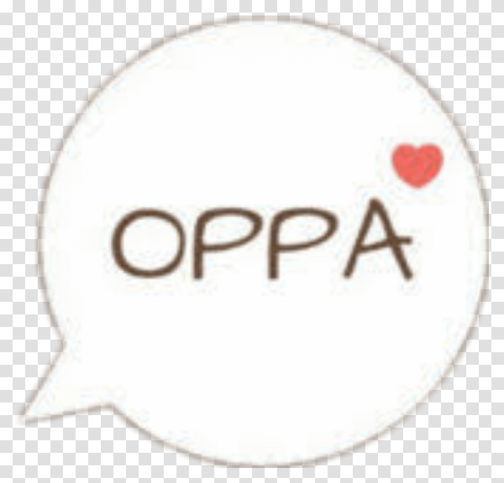 Oppa Kpop Circle, Logo, Trademark, Label Transparent Png