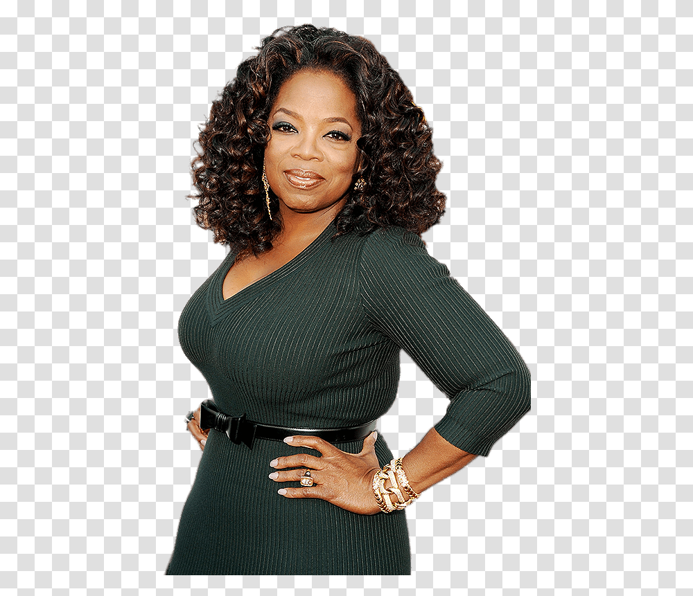 Oprah Winfrey Green Dress Oprah Winfrey Quotes, Hair, Person, Human, Sleeve Transparent Png