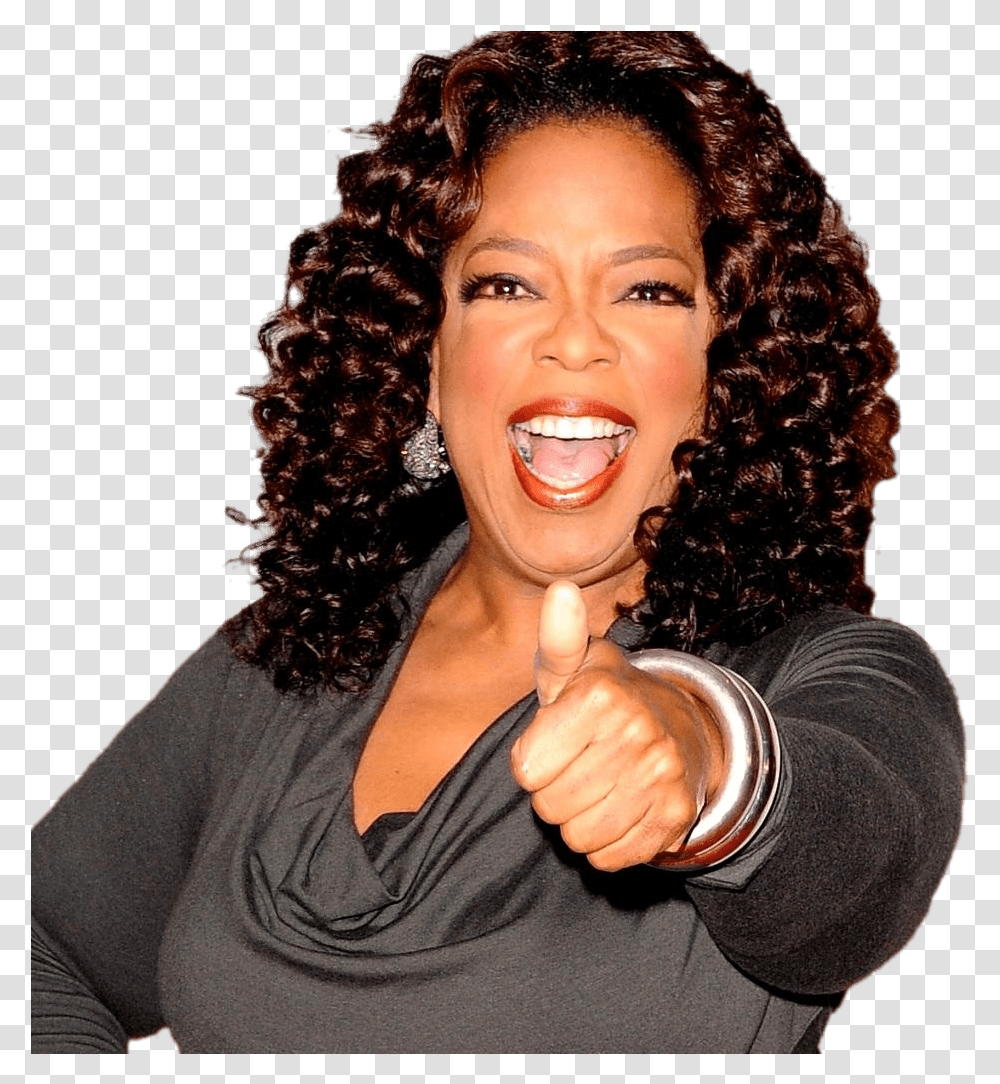Oprah Winfrey Thumbs Up, Hair, Person, Human, Finger Transparent Png