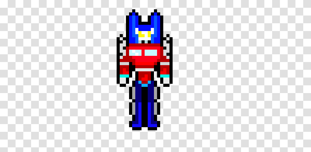 Optimus Prime Pixel Art Maker, Robot, Minecraft Transparent Png