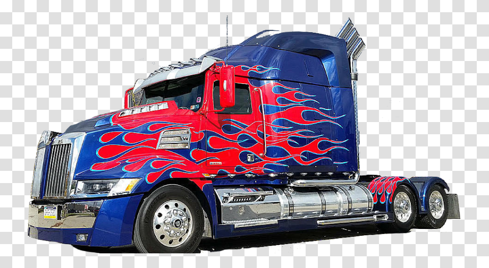 Optimus Prime Truck, Vehicle, Transportation, Trailer Truck, Fire Truck Transparent Png