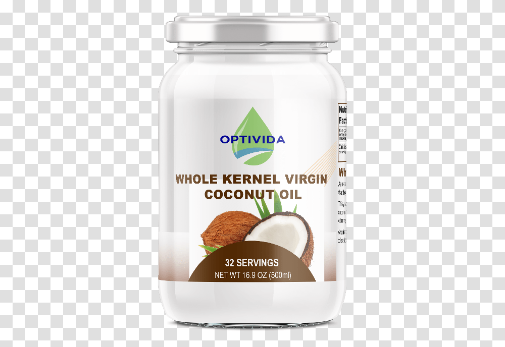 Optivida Whole Kernel Virgin Coconut Oil Almond Milk, Plant, Vegetable, Food, Fruit Transparent Png
