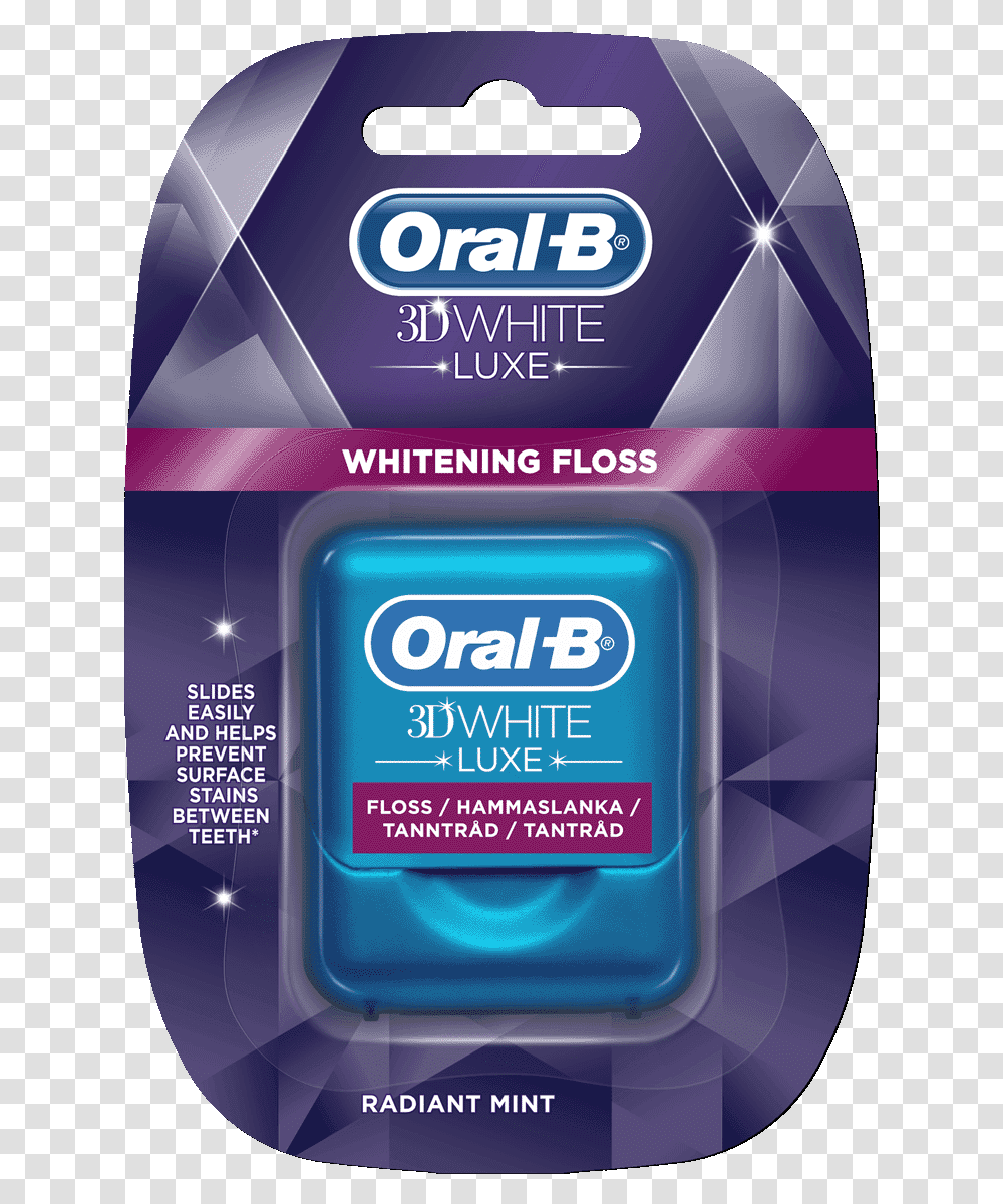 Oral B 3d White Floss Oral B 3d Floss, Cosmetics, Bottle Transparent Png