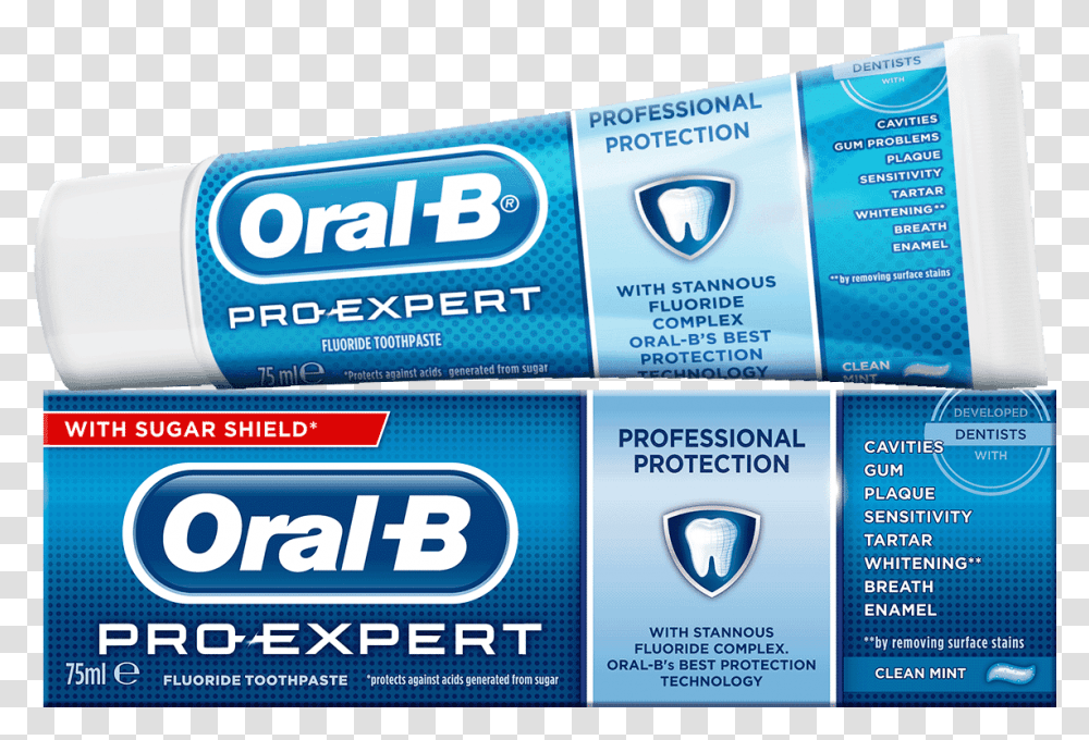 Oral B Pro Expert Professional Protection Toothpaste Oral B Pro Toothpaste, Gum Transparent Png