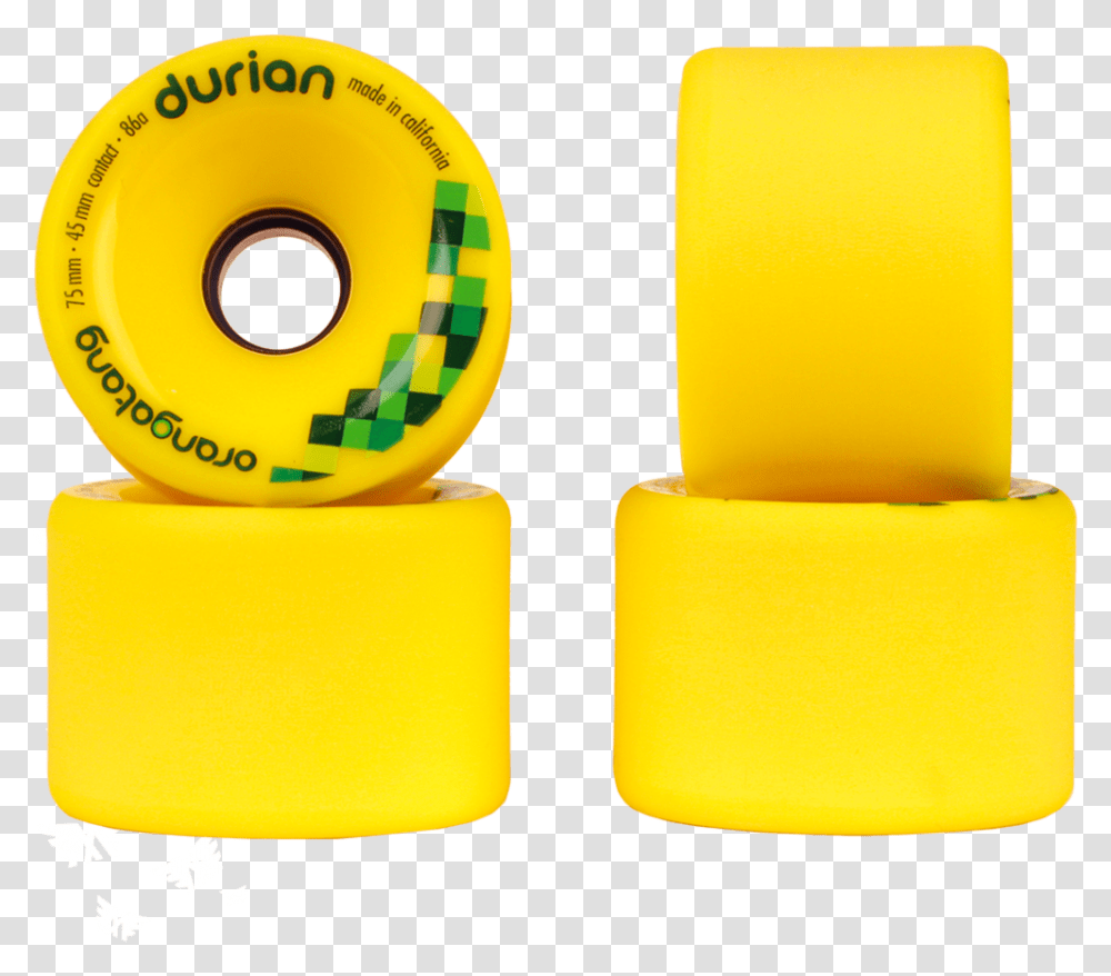 Orangatang Durian Orangatang Durian Wheels Yellow, Tape Transparent Png