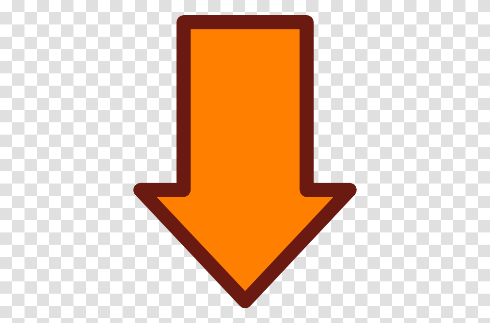 Orange 3d Arrow Clipart Big Pictures Hd Orange Arrow, Symbol, Logo, Trademark, Star Symbol Transparent Png