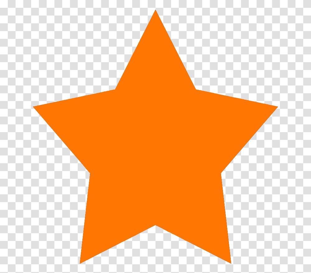 Orange 5 Pointed Star Shape Orange Star, Star Symbol, Axe, Tool Transparent Png