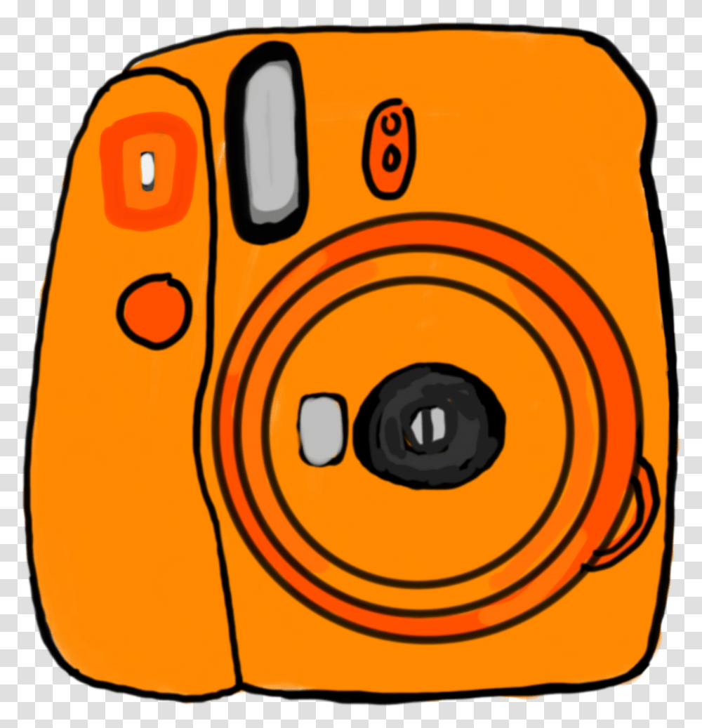 Orange Aesthetic Digital Camera Transparent Png