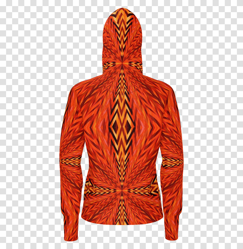 Orange African Pattern Hoodie Hoodie, Long Sleeve, Jacket, Coat Transparent Png