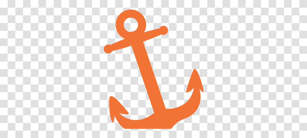 Orange Anchor Line Logo Production, Cross, Symbol, Hook Transparent Png
