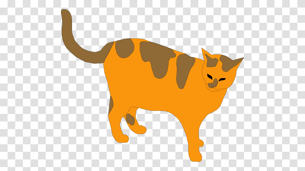 Orange And Brown Cat Clip Art For Web, Bull, Mammal, Animal, Cattle Transparent Png