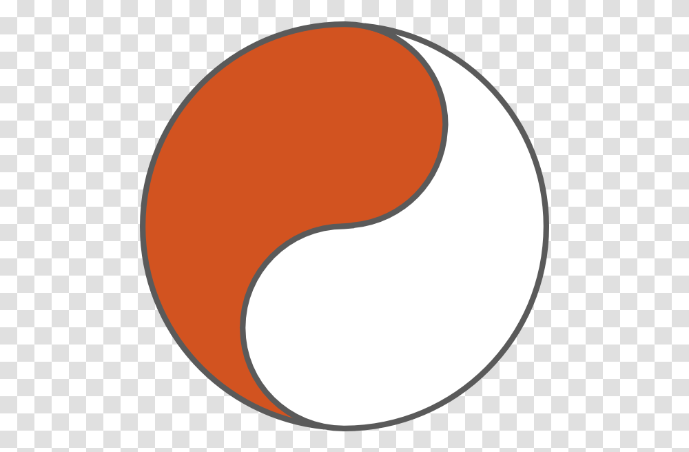 Orange And White Yin Yang Clipart Full Size Clipart Orange And White Yin Yang, Moon, Outer Space, Night, Astronomy Transparent Png