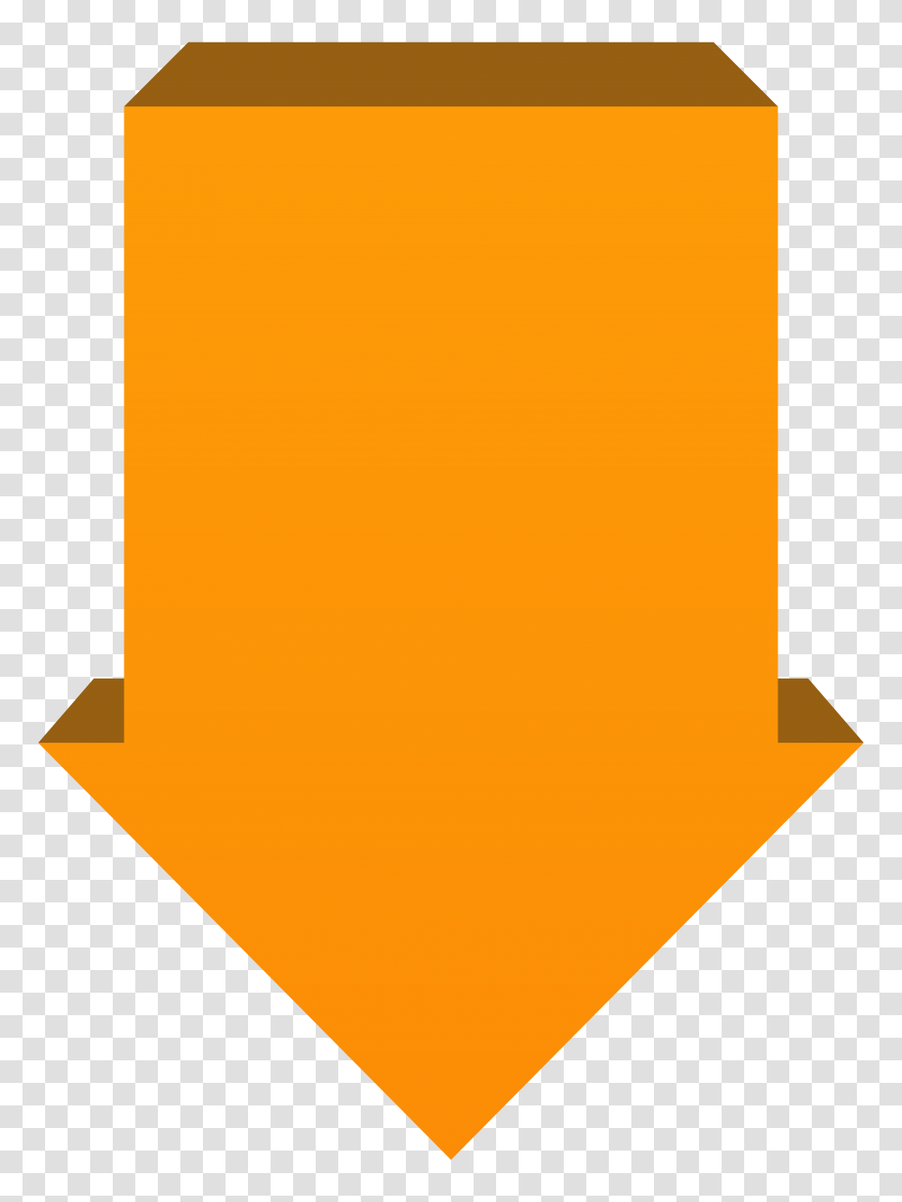 Orange Arrow Clip Art Full Size Download Seekpng Orange Arrow Down, Lighting, Rug, Symbol, Graphics Transparent Png