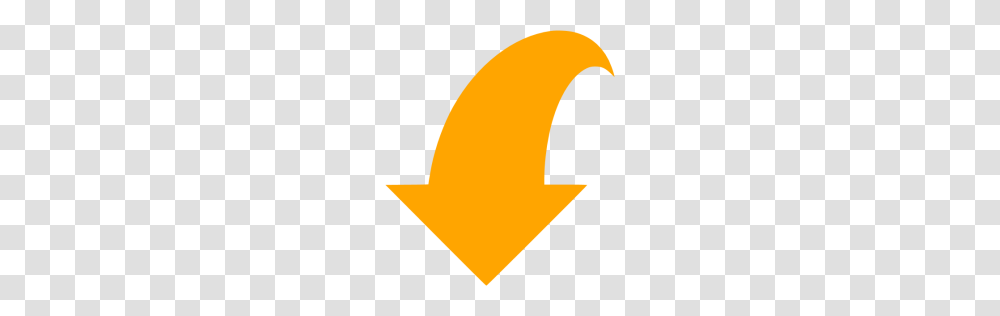 Orange Arrow Icon, Plant, Fruit, Food, Logo Transparent Png