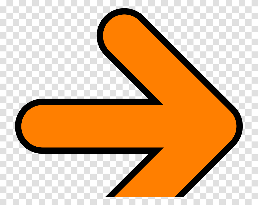 Orange Arrow Svg Clip Art For Web Clip Art, Symbol, Logo, Trademark, Text Transparent Png