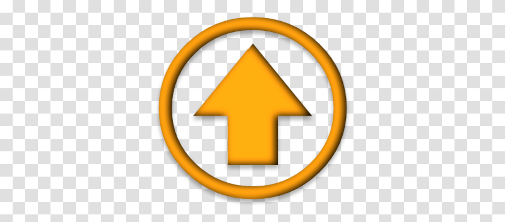 Orange Arrow Up Up Arrow Icon Yellow, Symbol, Lamp, Sign, Logo Transparent Png