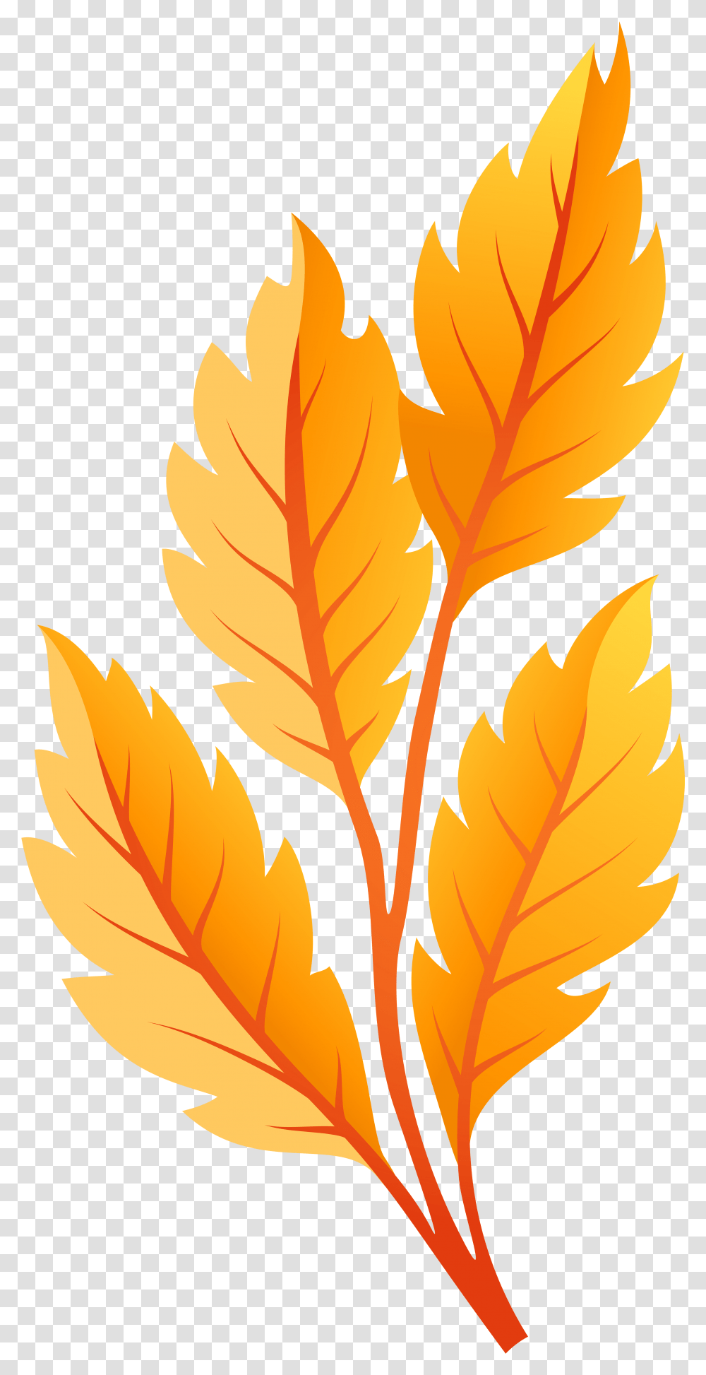 Orange Autumn Leaves Clip Art Clip Art Yellow Leaf, Plant, Maple Leaf, Tree, Veins Transparent Png