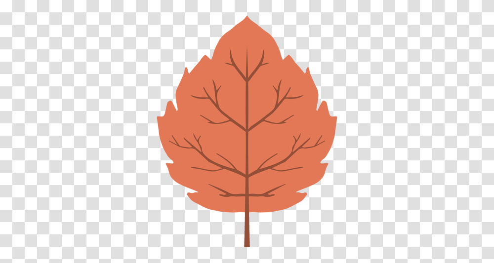 Orange Autumn Maple Leaf & Svg Vector File Illustration, Plant, Tree, Veins,  Transparent Png