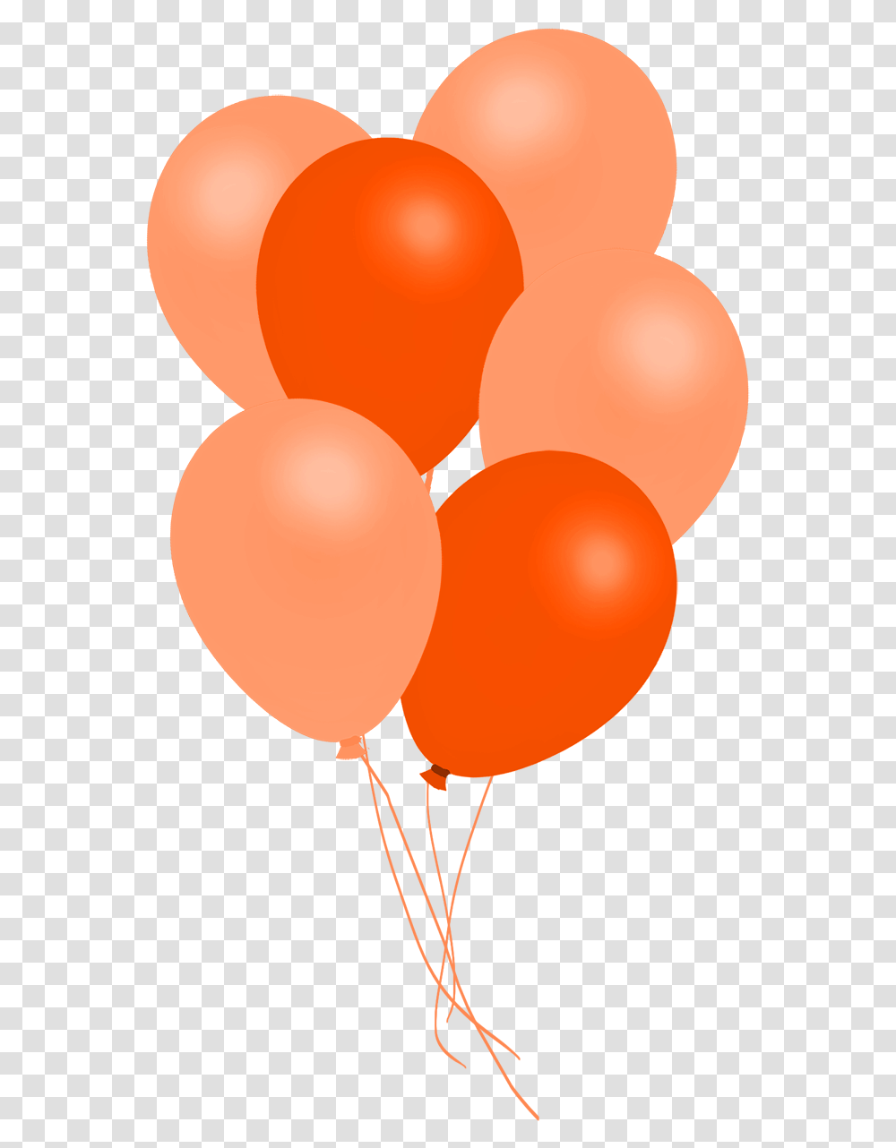 Orange Balloons Clipart Red Balloon Transparent Png