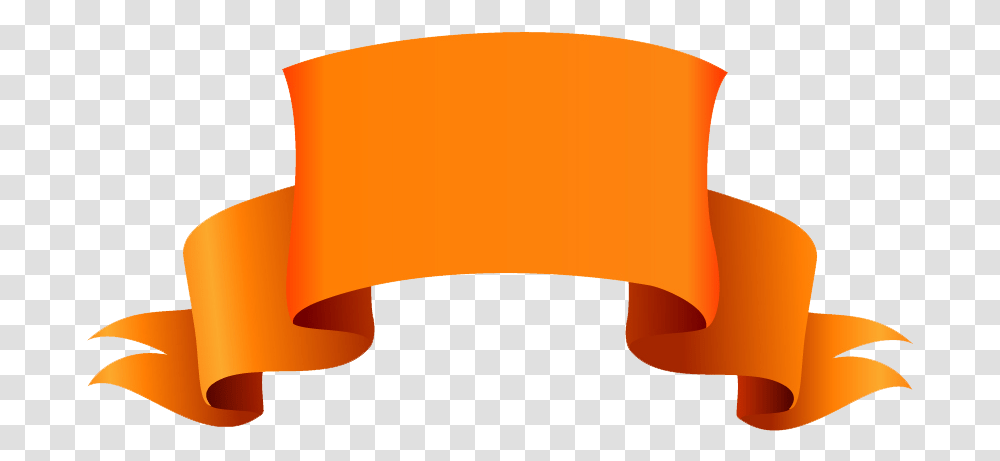 Orange Banner Picture Free Download Shape For Photoshop, Axe, Tool, Furniture, Scroll Transparent Png