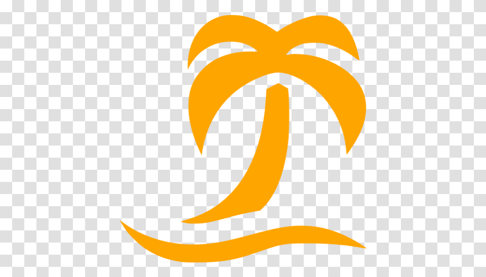 Orange Beach Icon Free Orange Beach Icons Beach Icon Orange, Banana, Plant, Food, Symbol Transparent Png