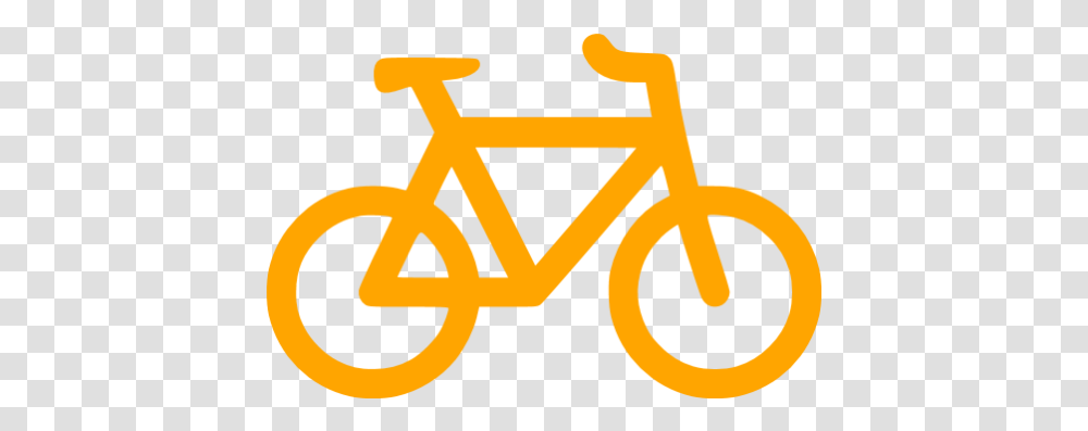 Orange Bicycle Icon Orange Bicycle Icon, Alphabet, Text, Label, Cross Transparent Png