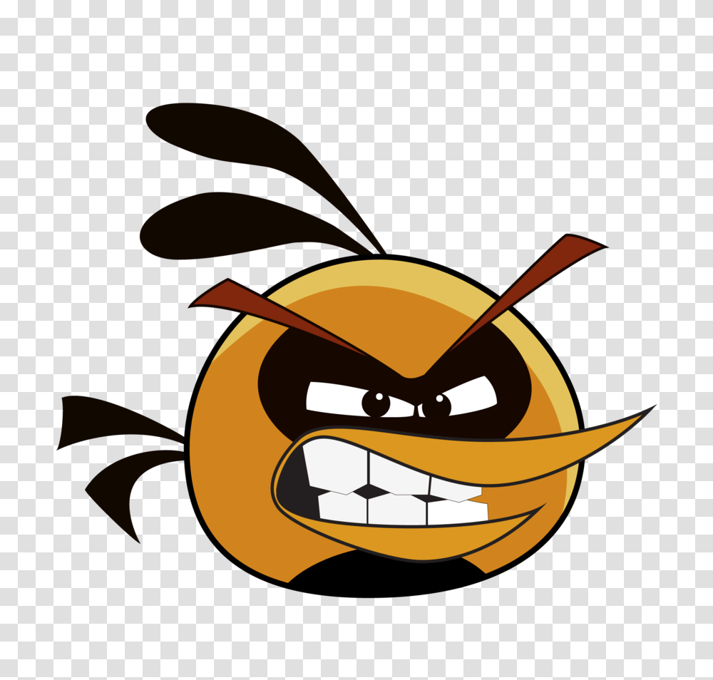 Orange Bird, Wasp, Bee, Insect, Invertebrate Transparent Png