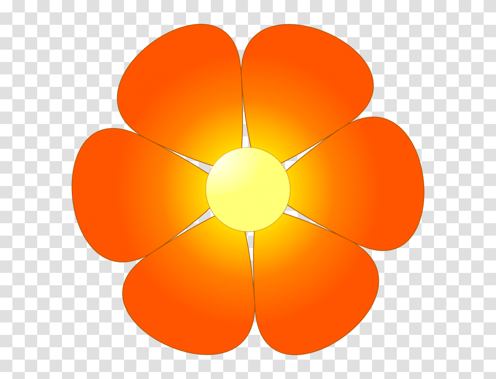 Orange Blossom Drawing Flower Clipart No Background, Plant, Balloon, Petal, Paddle Transparent Png