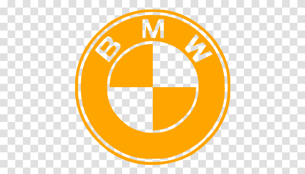 Orange Bmw Icon Bmw Logo, Symbol, Trademark, Text, Emblem Transparent Png