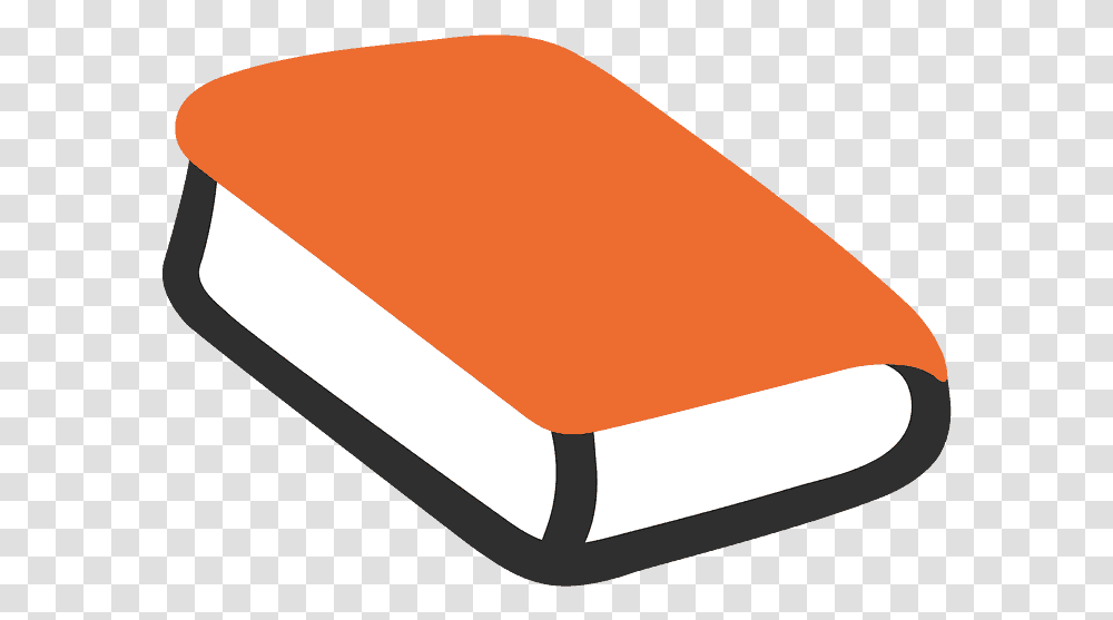 Orange Book Emoji Clipart Homework, Text, Furniture, Diary, Mattress Transparent Png