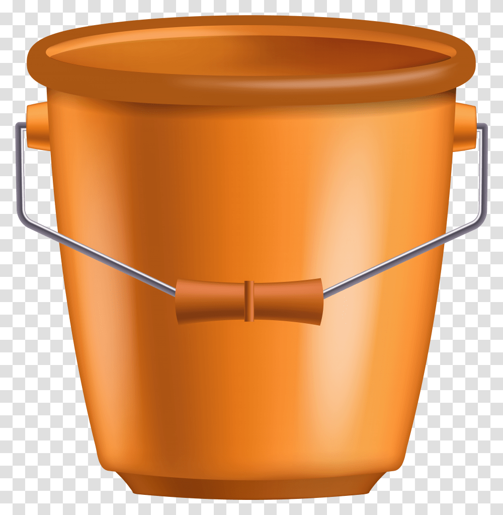 Orange Bucket Clipart Transparent Png
