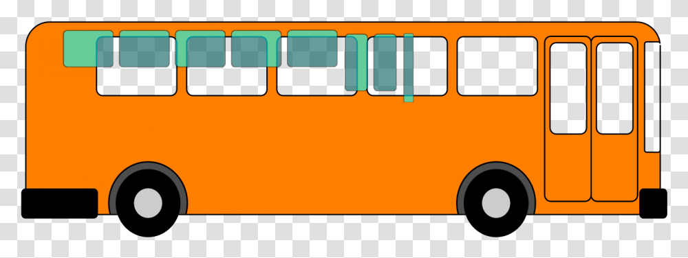 Orange Bus Clip Art Icon And Svg Svg Clipart School Bus, Vehicle, Transportation, Pac Man, Text Transparent Png